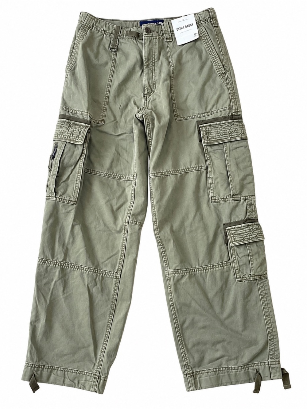Abercrombie & Fitch Women’s Cargo Pants 32x34 Green